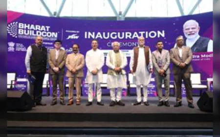 भारत बिल्डकॉन 2026 का उद्घाटन: ‘वन नेशन, वन एक्सपो’ थीम से निर्माण उद्योग को वैश्विक मंच