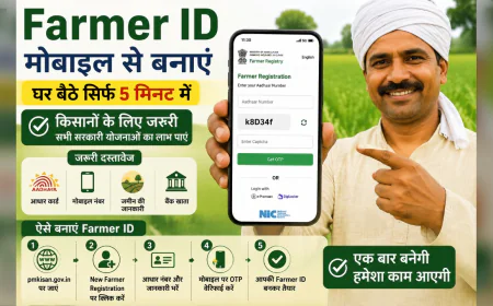 Farmer ID मोबाइल से  बनाएं