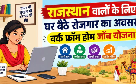 राजस्थान महिलाओं के लिए घर बैठे 8719 रोजगार अवसर, वर्क फ्रॉम होम योजना